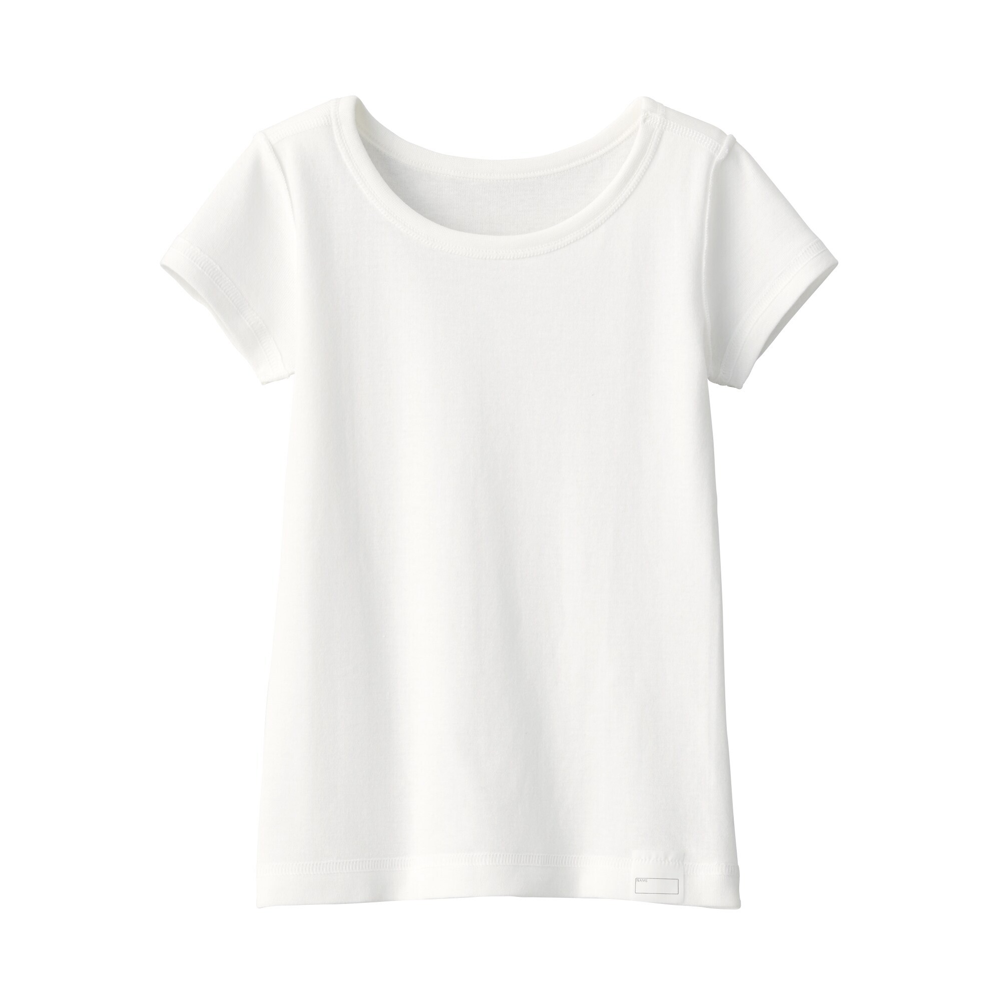 ベビー　フライス編みクルーネック半袖Ｔシャツ【インナー】