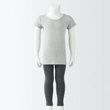 ベビー　フライス編みクルーネック半袖Ｔシャツ【インナー】