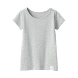 ベビー　フライス編みクルーネック半袖Ｔシャツ【インナー】