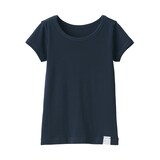 ベビー　フライス編みクルーネック半袖Ｔシャツ【インナー】