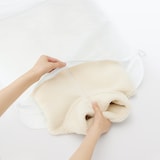 高密度織　繊維くずを通しにくい洗濯ネット　平型