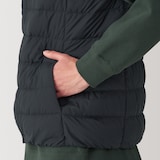 紳士　軽量ダウンノーカラーベスト（帯電防止裏地）