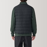 紳士　軽量ダウンノーカラーベスト（帯電防止裏地）