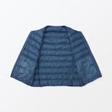 紳士　軽量ダウンノーカラーベスト（帯電防止裏地）