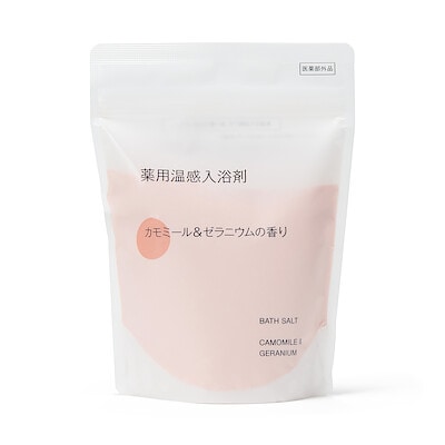 【季節限定】薬用温感入浴剤　カモミール＆ゼラニウムの香り　３６０ｇ／スプーン付