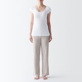 婦人　フライス編みフレンチスリーブＴシャツ