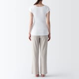 婦人　フライス編みフレンチスリーブＴシャツ