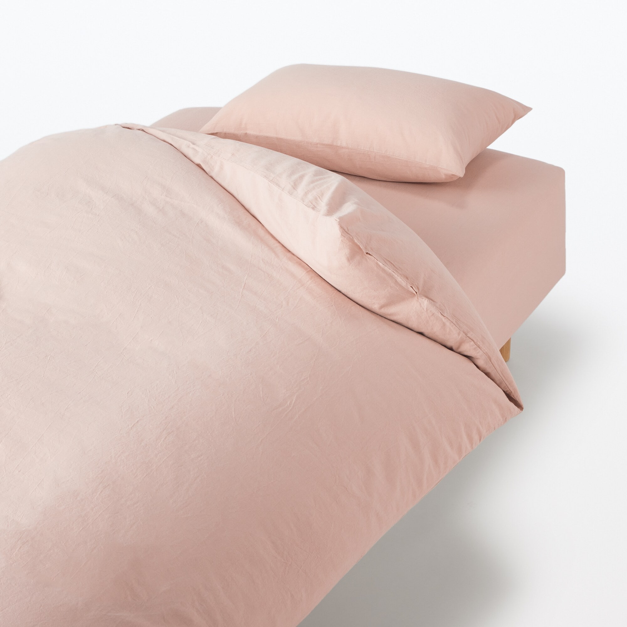 [新品未使用]無印良品　掛ふとんカバー まくらカバー 2人分セット 専用】無印良品 掛けふとんカバー 2セット ダブル ダブルガーゼ