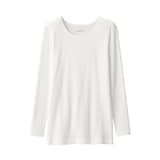 婦人　あったか綿　クルーネック長袖Ｔシャツ