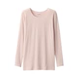 婦人　あったか綿　クルーネック長袖Ｔシャツ
