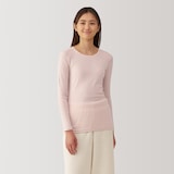 婦人　あったか綿　クルーネック長袖Ｔシャツ