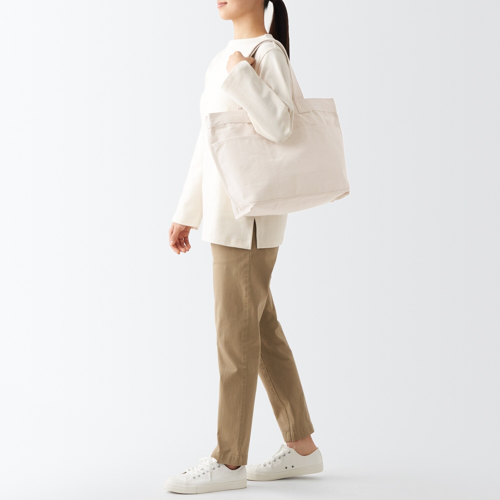 帆布 横型 トートバッグ | 無印良品 帆布 横型 トートバッグ | 無印良品