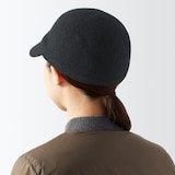 ウールメルトン　キャップ