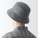 ウールメルトン　バケットハット
