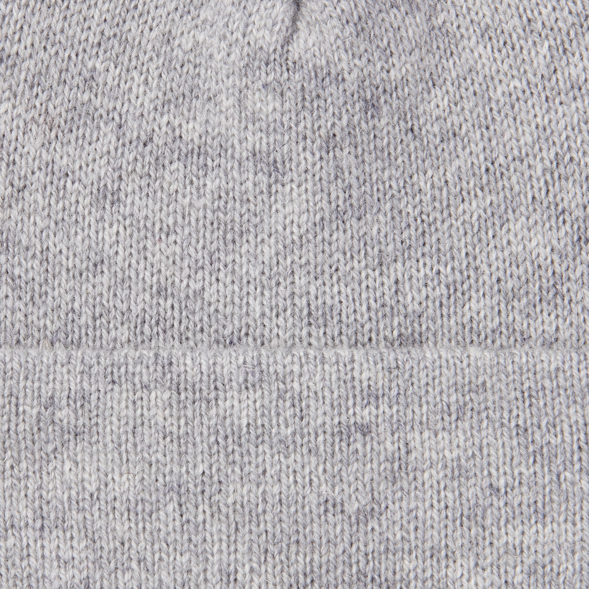 おでこのチクチクを抑えた　ウール混　天竺編み　ワッチ