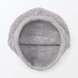 おでこのチクチクを抑えた　ウール混　天竺編み　ワッチ