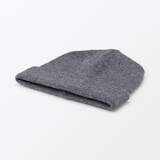 おでこのチクチクを抑えた　ウール混　天竺編み　ワッチ