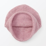 おでこのチクチクを抑えた　ウール混　天竺編み　ワッチ