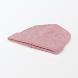 おでこのチクチクを抑えた　ウール混　天竺編み　ワッチ