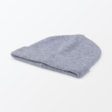 おでこのチクチクを抑えた　ウール混　天竺編み　ワッチ