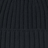 おでこのチクチクを抑えた　ウール混　リブ編み　ワッチ