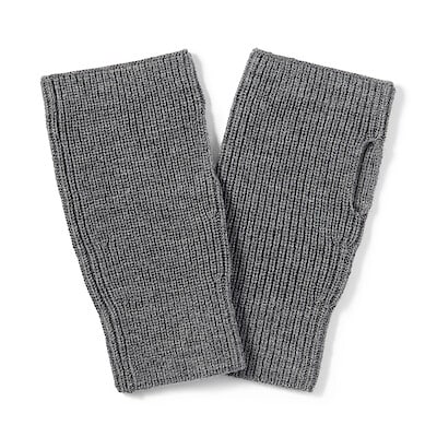 ウール　畦編み　ハンドウォーマー