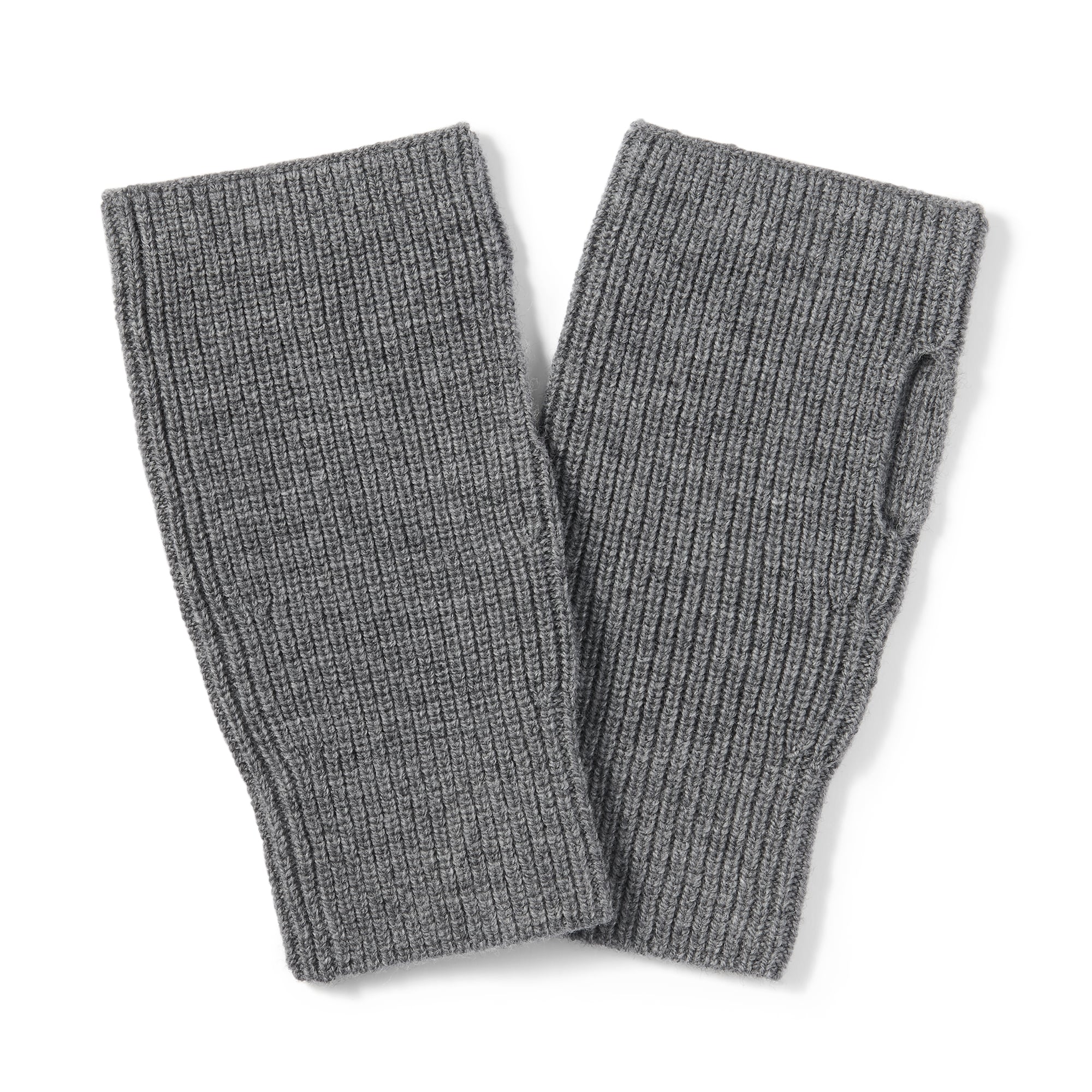 ウール　畦編み　ハンドウォーマー