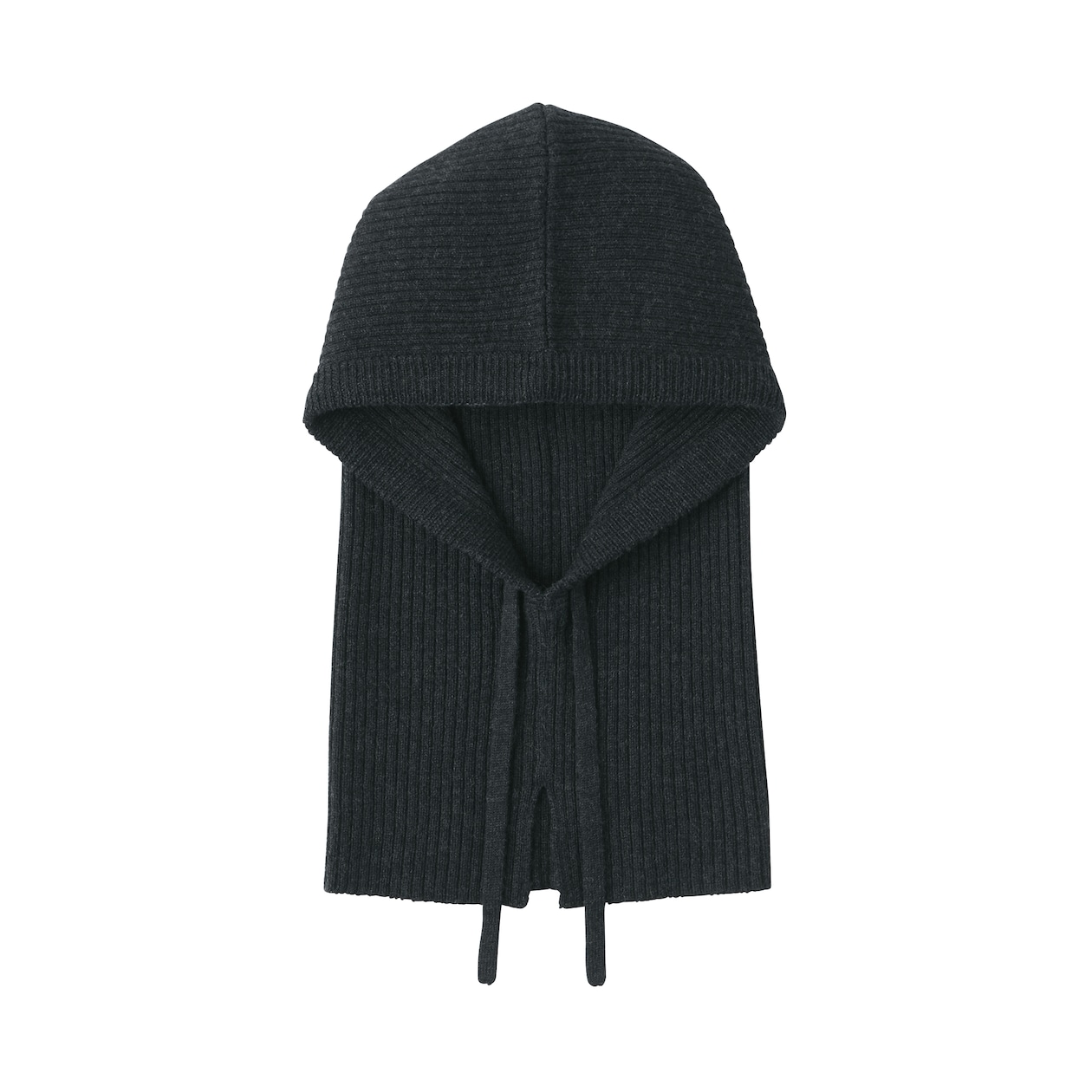 ウール　リブ編み　バラクラバ