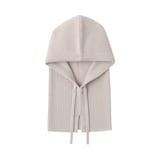 ウール　リブ編み　バラクラバ