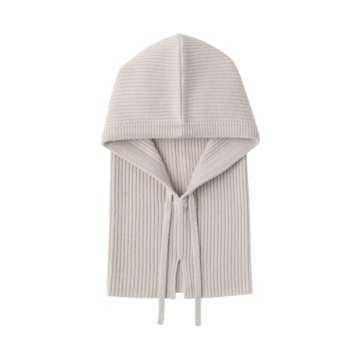 ウール　リブ編み　バラクラバ