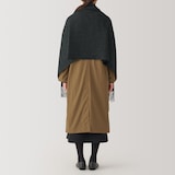 ウール　ひざ掛けにもなる　大判ストール