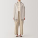 ウール　ひざ掛けにもなる　大判ストール