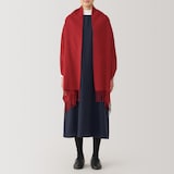 ウール　ひざ掛けにもなる　大判ストール