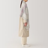 ウール　ひざ掛けにもなる　大判ストール（チェック）