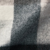 ウール　ひざ掛けにもなる　大判ストール（チェック）