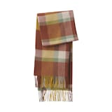 ウール　ひざ掛けにもなる　大判ストール（チェック）