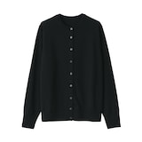 婦人　洗えるウールハイゲージクルーネックカーディガン