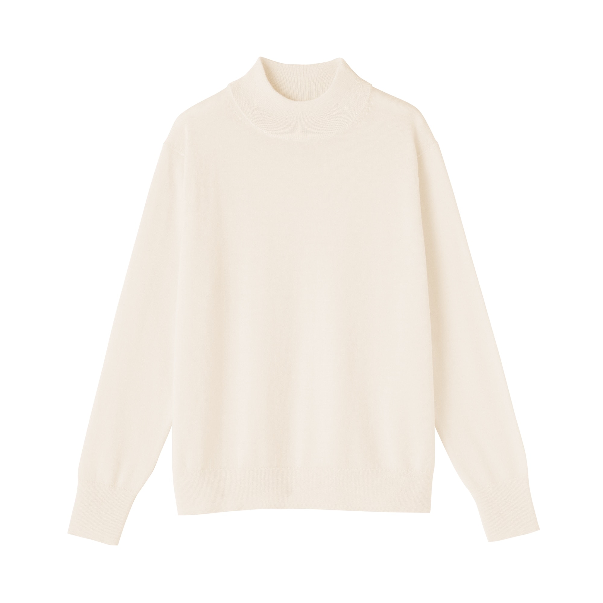 婦人　洗えるウールハイゲージハイネックセーター