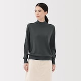 婦人　洗えるウールハイゲージハイネックセーター