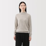 婦人　洗えるウールハイゲージハイネックセーター