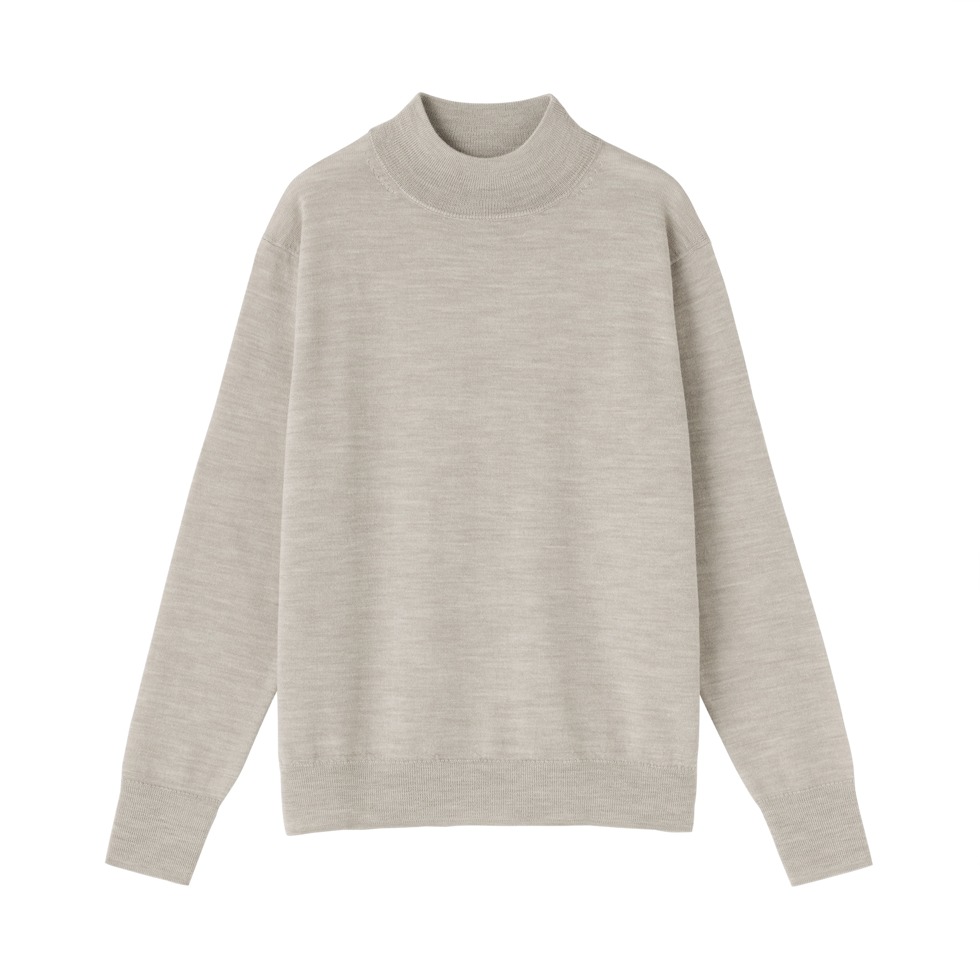 婦人　洗えるウールハイゲージハイネックセーター