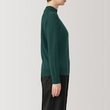 婦人　洗えるウールハイゲージハイネックセーター