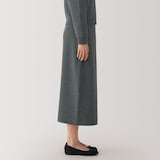 婦人　洗えるミラノリブ編みスカート
