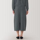婦人　洗えるミラノリブ編みスカート