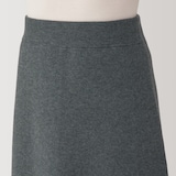 婦人　洗えるミラノリブ編みスカート