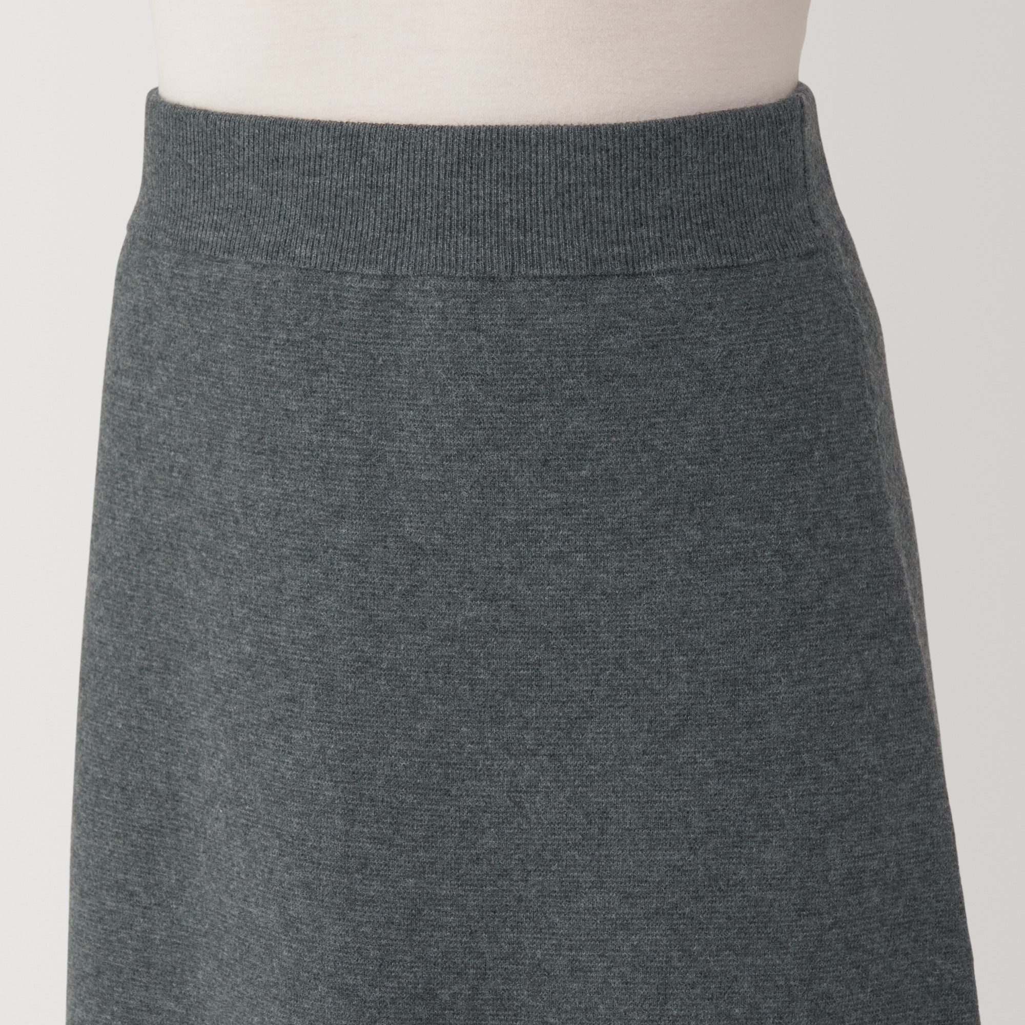 婦人　洗えるミラノリブ編みスカート