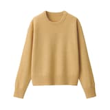 婦人　洗えるウールミドルゲージクルーネックセーター