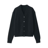 婦人　洗えるウールミドルゲージＶネックカーディガン