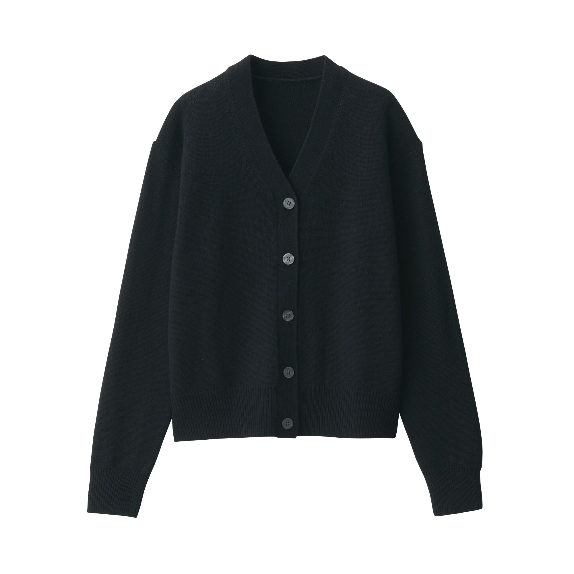 婦人　洗えるウールミドルゲージＶネックカーディガン