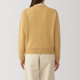 婦人　洗えるウールミドルゲージＶネックカーディガン